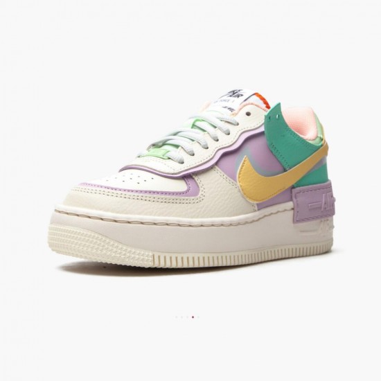 Nike Womens Air Force 1 Low Shadow Pale Ivory  Running Sneakers CI0919 101