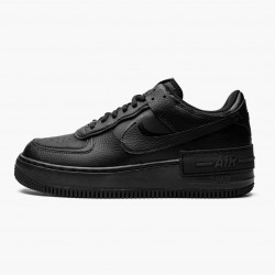 Nike Women's Air Force 1 Low Shadow "Triple Black" Running Sneakers CI0919-001