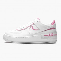 Nike Women's Air Force 1 Low Shadow "White/Magic Flamingo" Running Sneakers CI0919-102