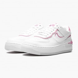 Nike Women's Air Force 1 Low Shadow "White/Magic Flamingo" Running Sneakers CI0919-102