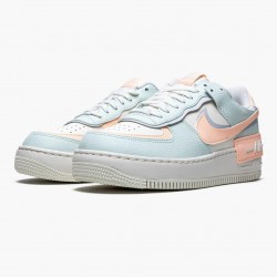 Nike Women's Air Force 1 Shadow Barely Green Crimson Tint Running Sneakers CU8591 104