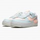 Nike Womens Air Force 1 Shadow Barely Green Crimson Tint Running Sneakers CU8591 104