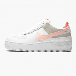 Nike Women's Air Force 1 Shadow White/Crimson Tint Running Sneakers DH3896-100