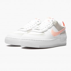 Nike Women's Air Force 1 Shadow White/Crimson Tint Running Sneakers DH3896-100
